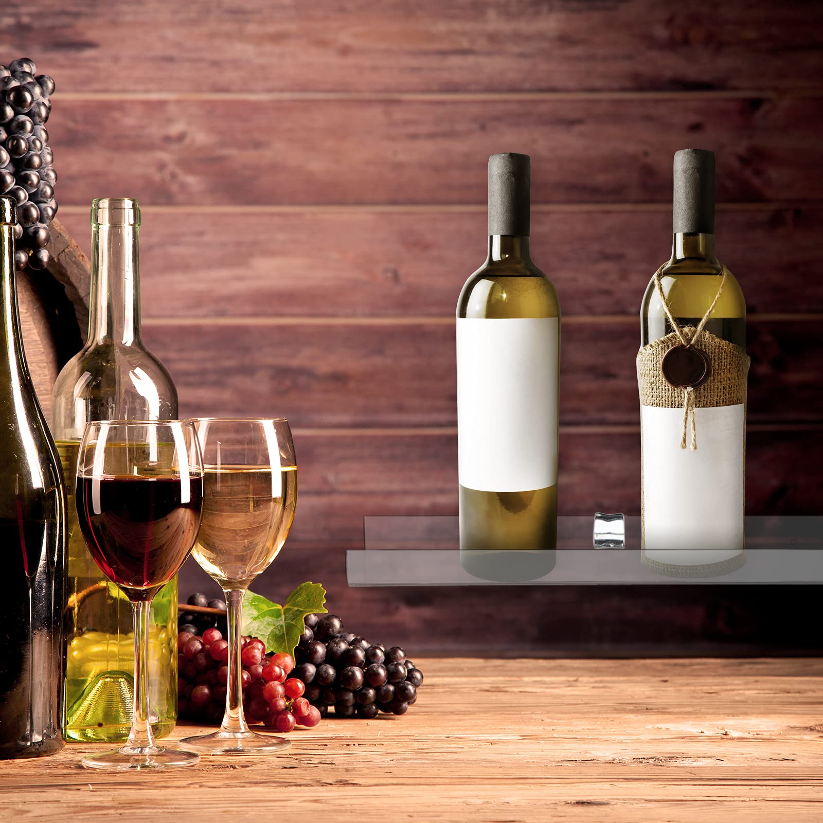 Buy Acrylic Invisible Floating Wall Ledge Shelf Clear Book Shelves