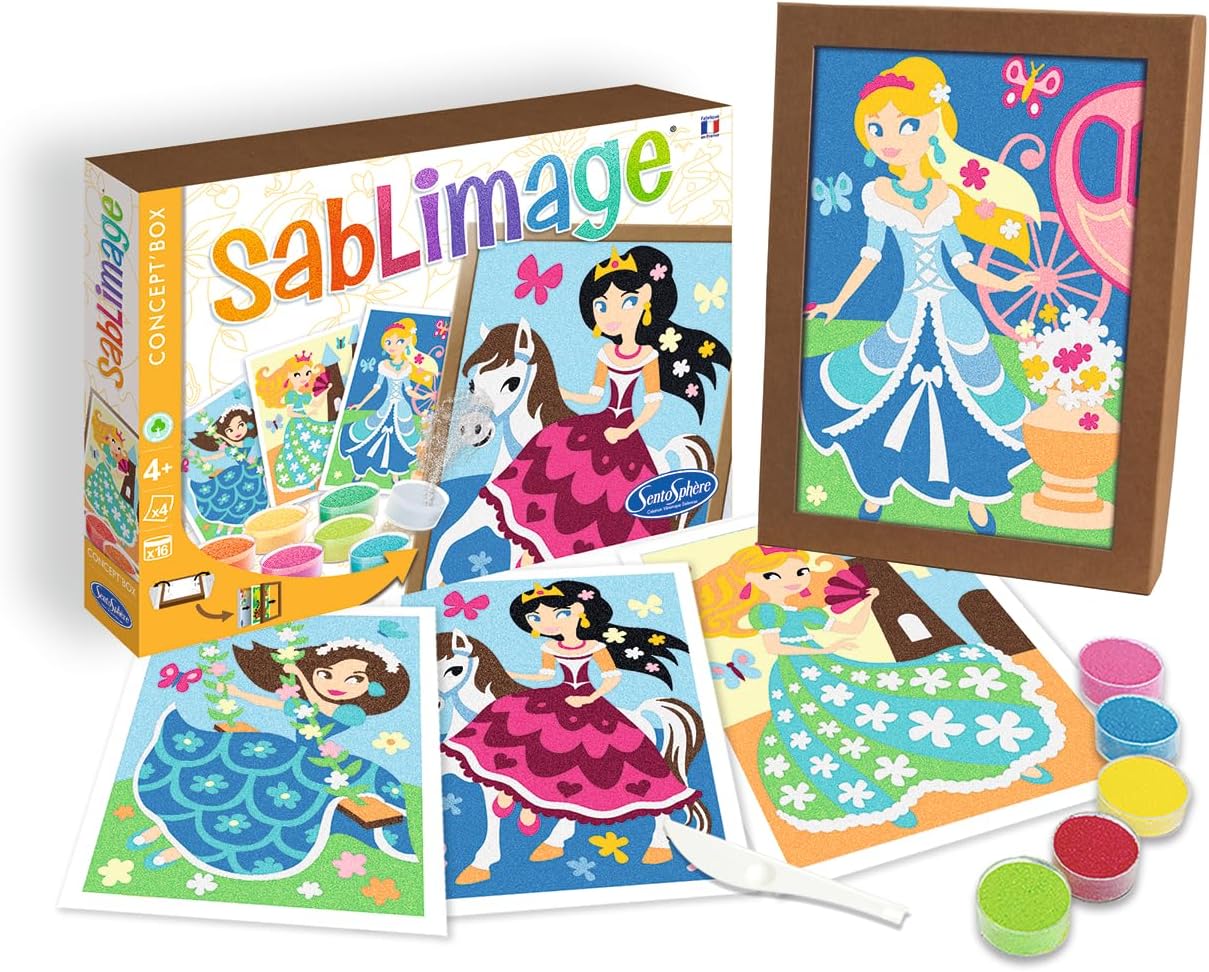 Sentosphère 3900898 "Sand Image Princess Craft Set