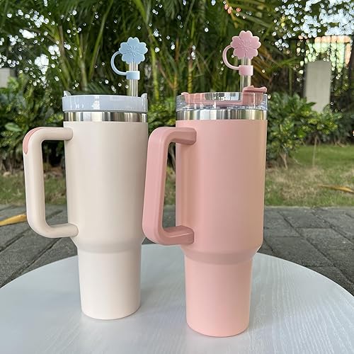 Miniatura 2 de 5 tapas de popote de silicona de 0.4 pulgadas0.394 in de diámetro, compatibles con vasos Stanley 20, de 30 y 40 onzas, para vaso Stanley de 40 onzas