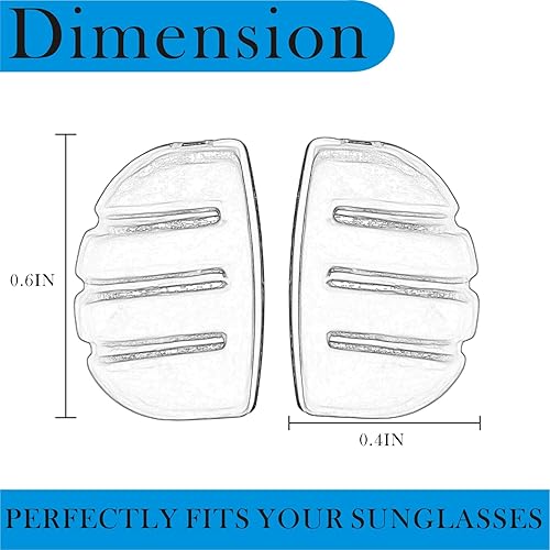 Miniatura 5 de 2 pares de lentes de sol Maui Jim, almohadillas de nariz de repuesto para Martini Sport, almohadillas de silicona para la nariz, accesorios para