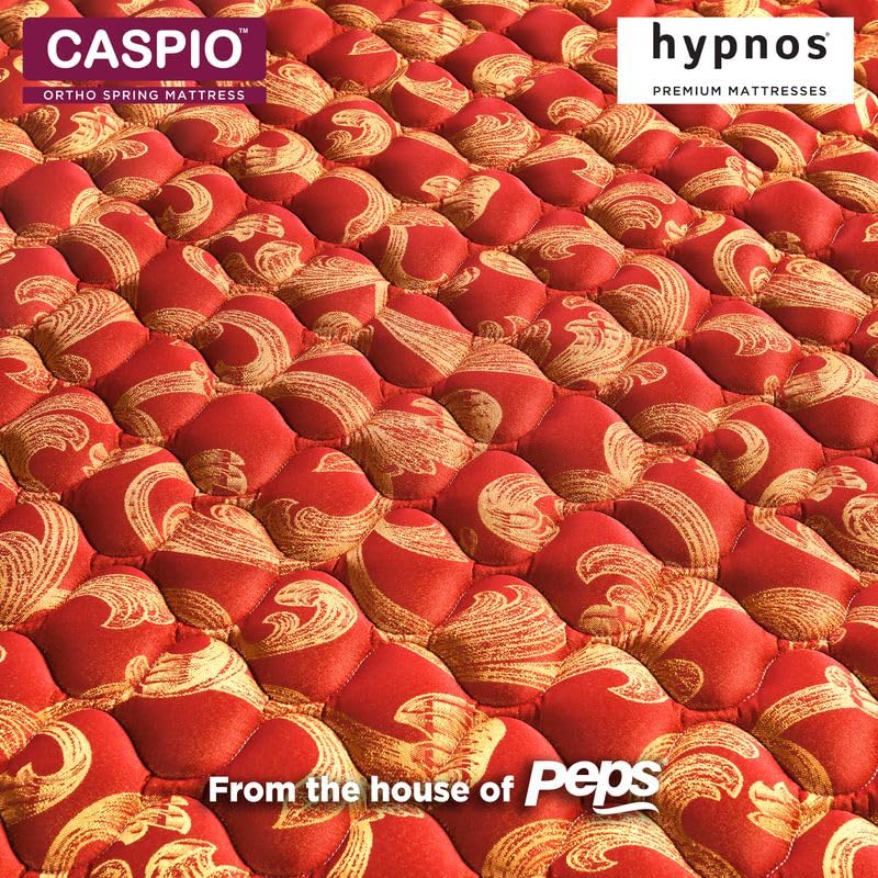 Image of Hypnos Caspio 6 Inch Bonnell Spring Orthopedic Mattress | Single Size (72X36 Inch) | Medium Firm Back & Body Support | Premium Comfort & Breathable Fabric | Even Weight Distribution | 5-Year Warranty