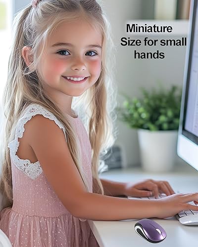 Miniatura 3 de Ratón inalámbrico mini pequeño bolsillo portátil compacto de viaje USB pequeño ratón óptico pequeño 3 botones 1000 DPI ratón inalámbrico para PC,