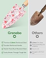 Vista 4 de Gardening Tools, 10-Piece Gardening Gift Set for Women, Rust-Proof & Heavy-Duty Tools with Floral Organizer Bag, Fashionable & Thoughtful Gift for