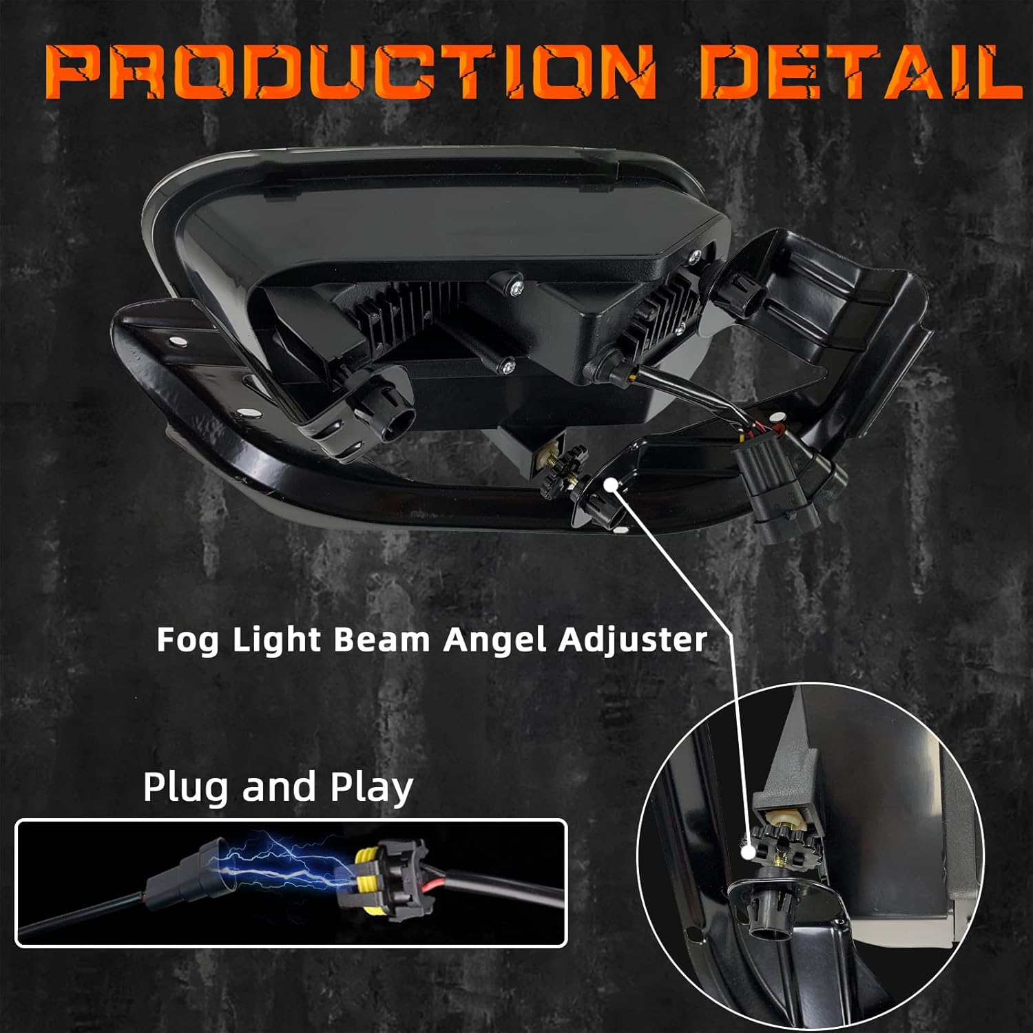 LED Fog Lights Compatible with 2009-2014 Dodge Ram 1500 2500 3500, 1 Pair Front Bumper Driving Fog Lamps Assemblies with DRL (LED with DRL)