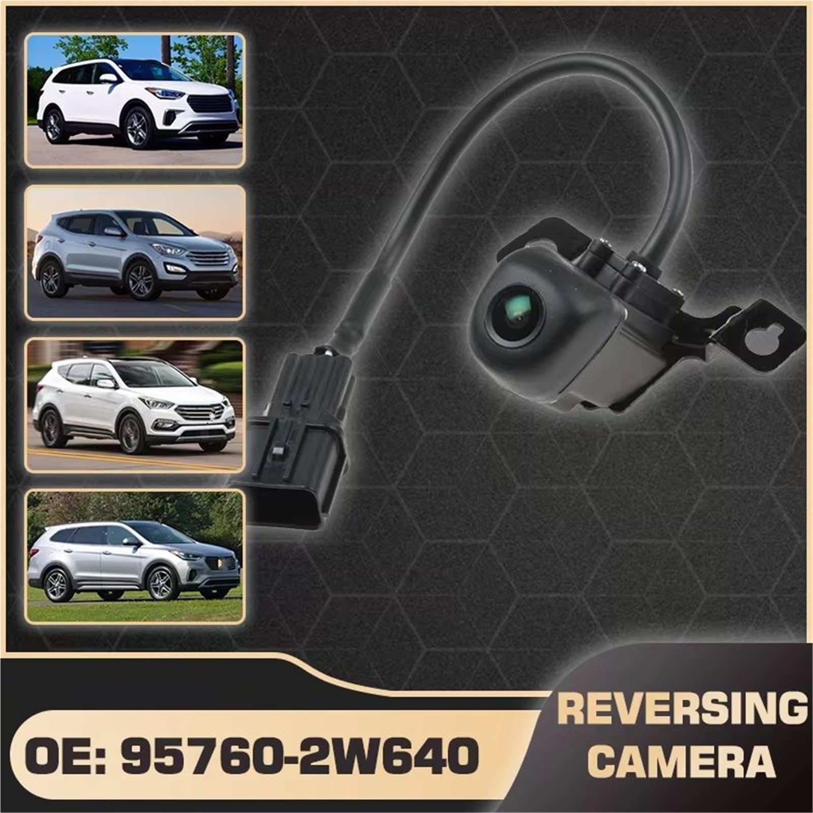 Camera Arrière pour Hyundai pour Grand Caméra Recul Voiture | Pour Santa Fe, pour Maxcruz 95760-2W640 Caméra recul voiture