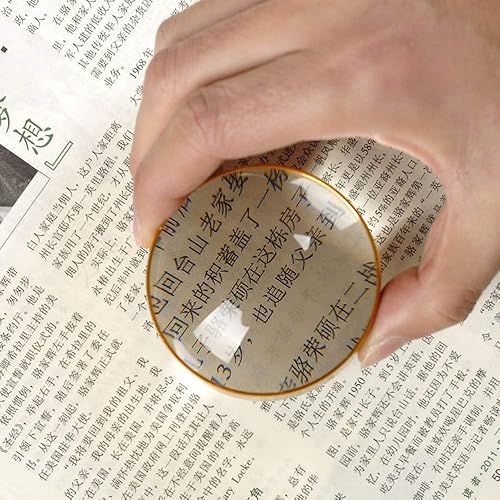 Miniatura 9 de Lupa de cúpula 5X 3X con lupa pisapapeles lupa lupa lupa manos libres, la mejor lupa de escritorio para leer, cerrar, mapa de trabajo, libro de