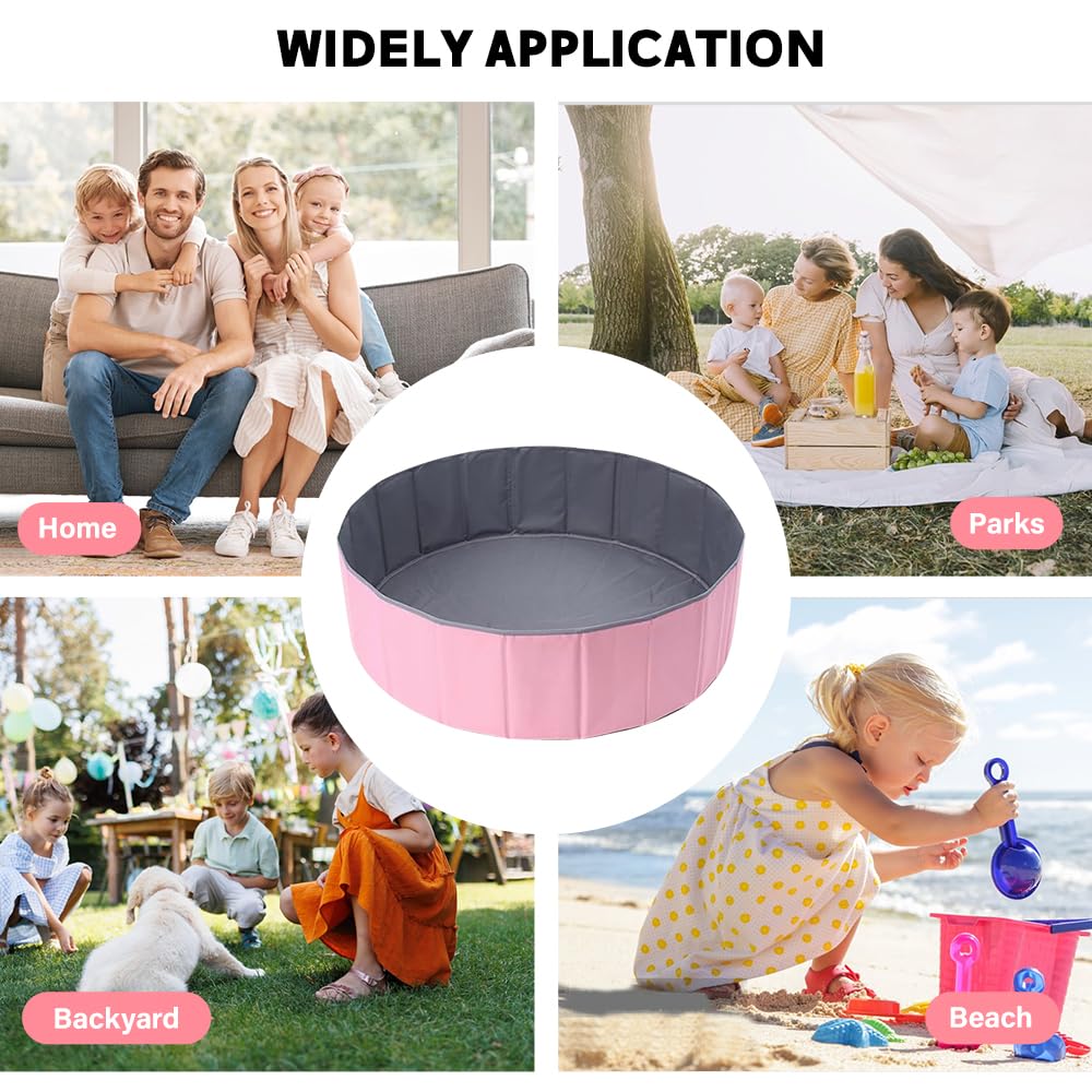 Piscina di palline, Piscina di palline pieghevole per bambini, 80 cm, per bambini, ragazze e ragazzi, box/recinto portatile per neonati, Piscina di palline rotonda Baby Round Ocean per cani