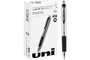 12-Pack Uniball Signo 207 Impact RT Retractable Bold Gel Pens (1.0mm, Black)