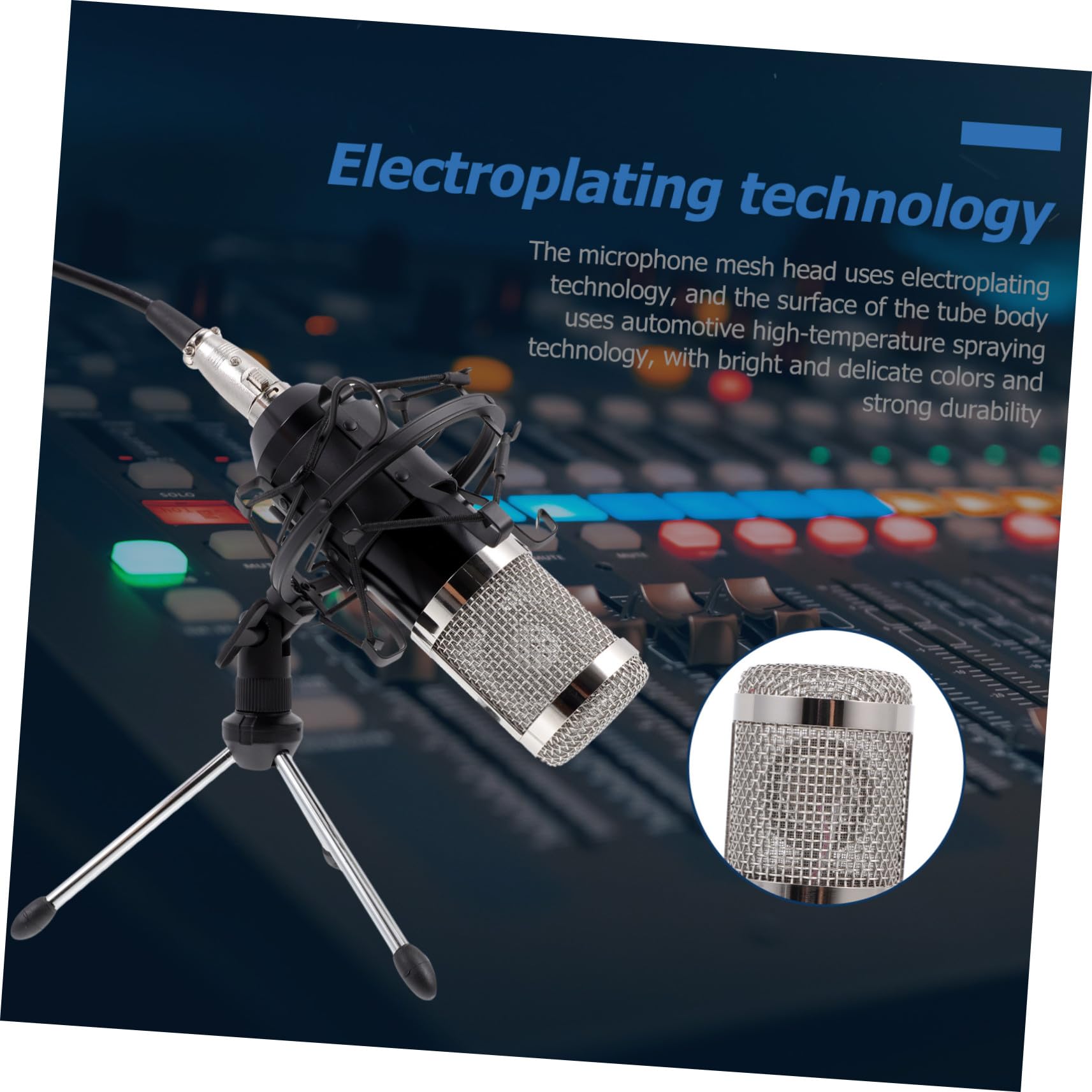 Microfono Condensatore Per Riunioni e Spettacoli Kit Completo Leggero e Compatto Per Ktv e Live Streaming
