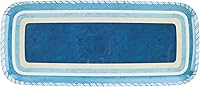 Vista 1 de UP ware Sail Away Bandeja de melamina para servir, bandeja rectangular de 15 x 6.5 pulgadas, bandeja de alimentos sin BPA para entretenimiento