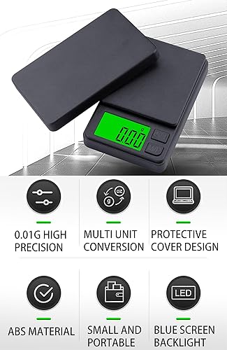 Miniatura 2 de Báscula digital de bolsillo de 35.27 oz x 0.00 oz, báscula de gramos, báscula digital de gramos, báscula de alimentos, báscula de joyería, báscula