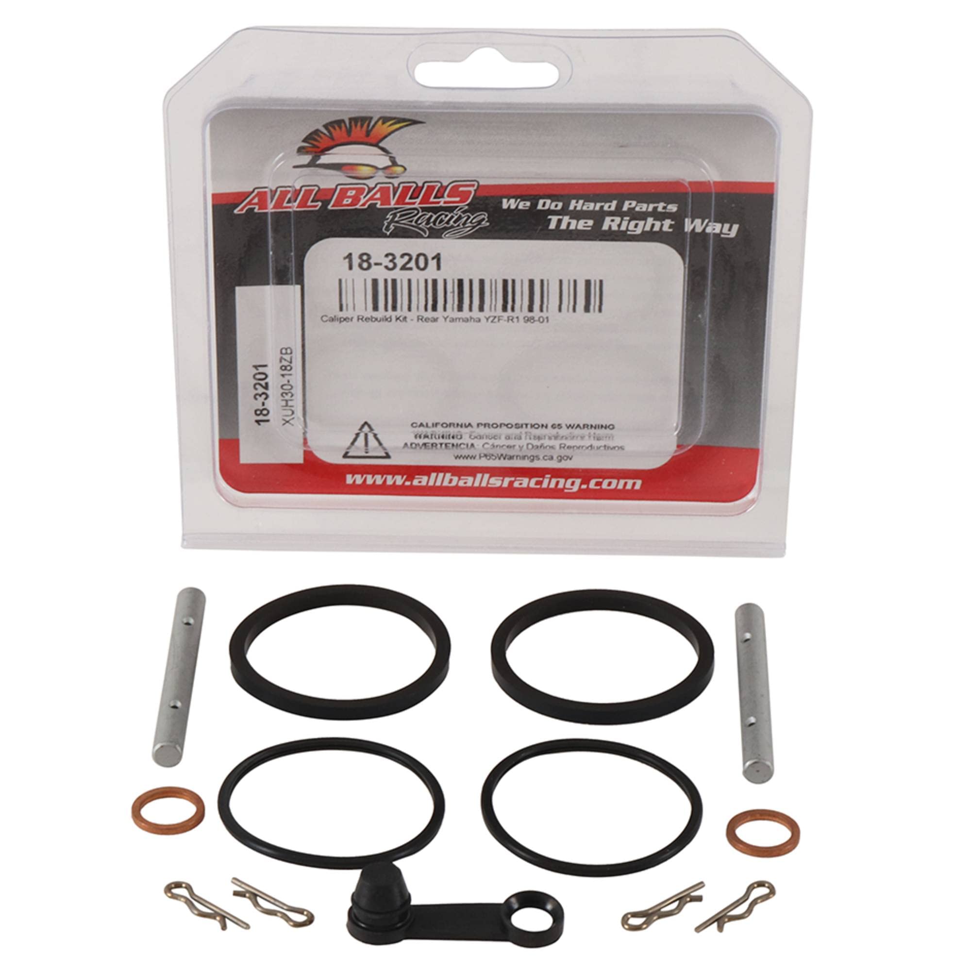 Amazon.com: New All Balls Caliper Rebuild Kit Rear 18-3201 for