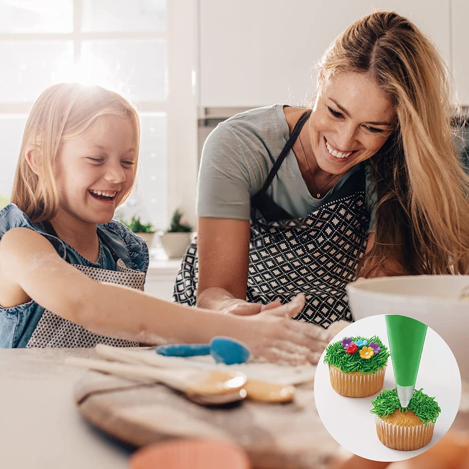 3 Piezas Juego De Boquillas Para Decoración De Pasteles De +Tuerca, Dispensador De Crema, Piezas De Puntas De Repuesto Para Batidor De Crema De Acero Inoxidable