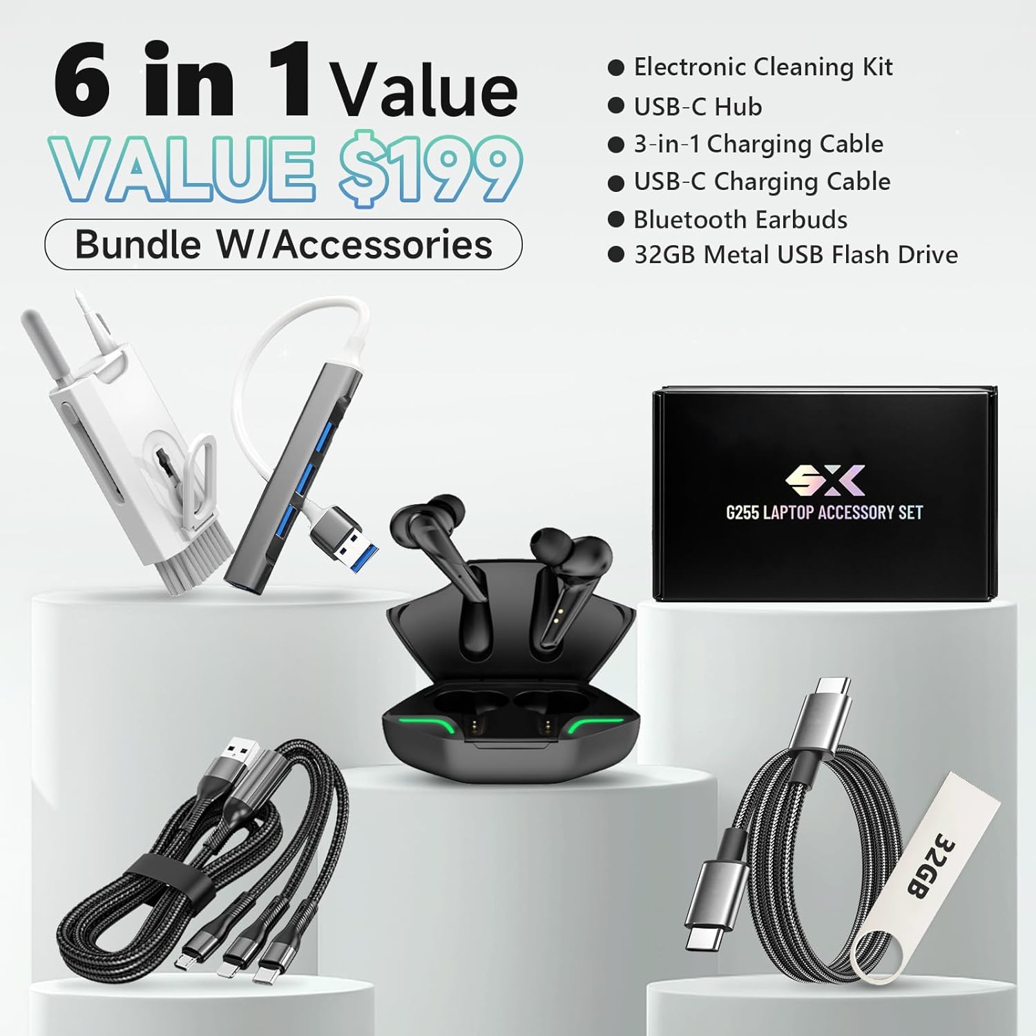 HP 17.3 Laptop and included accessories