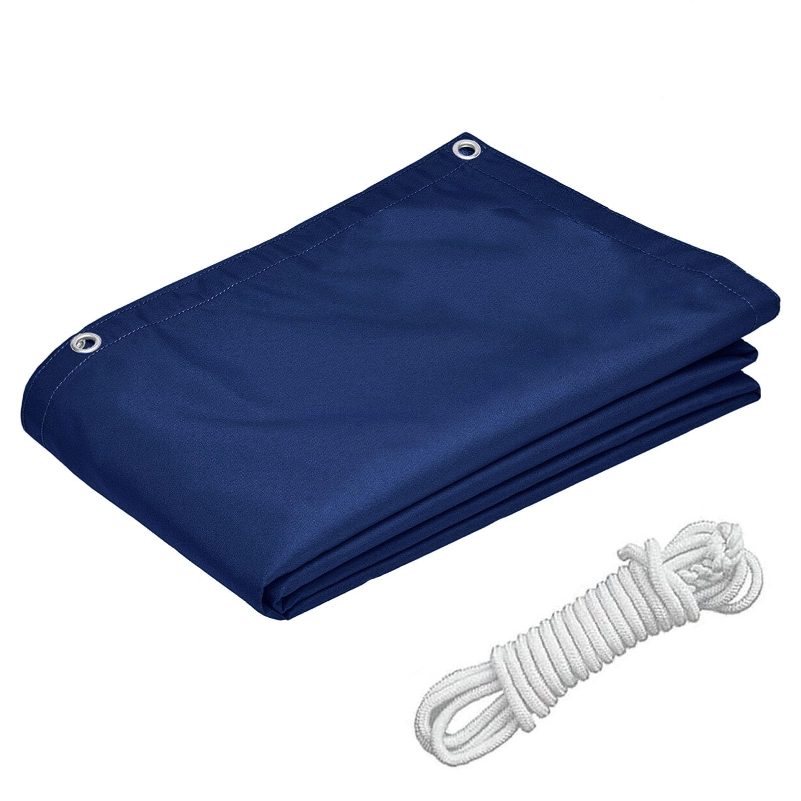 Tettoia impermeabile 1,5 x 5 m – blu scuro protezione solare per patio esterno e giardino con occhielli e corda resistente ai raggi UV e copertura per una migliore t