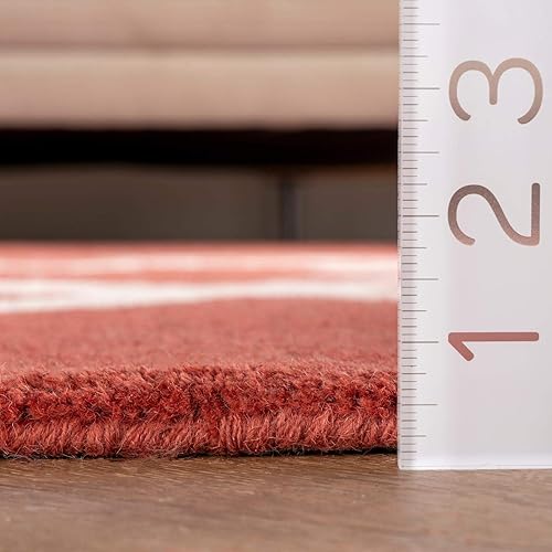 Miniatura 2 de nuLOOM Set Sail - Alfombra de lana copetuda a mano, 4 x 6 pies, azul marino