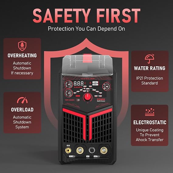 YESWELDER Cold TIG Welder 7 In 1 Cold Spot Lift TIG/Stick Welding Machine