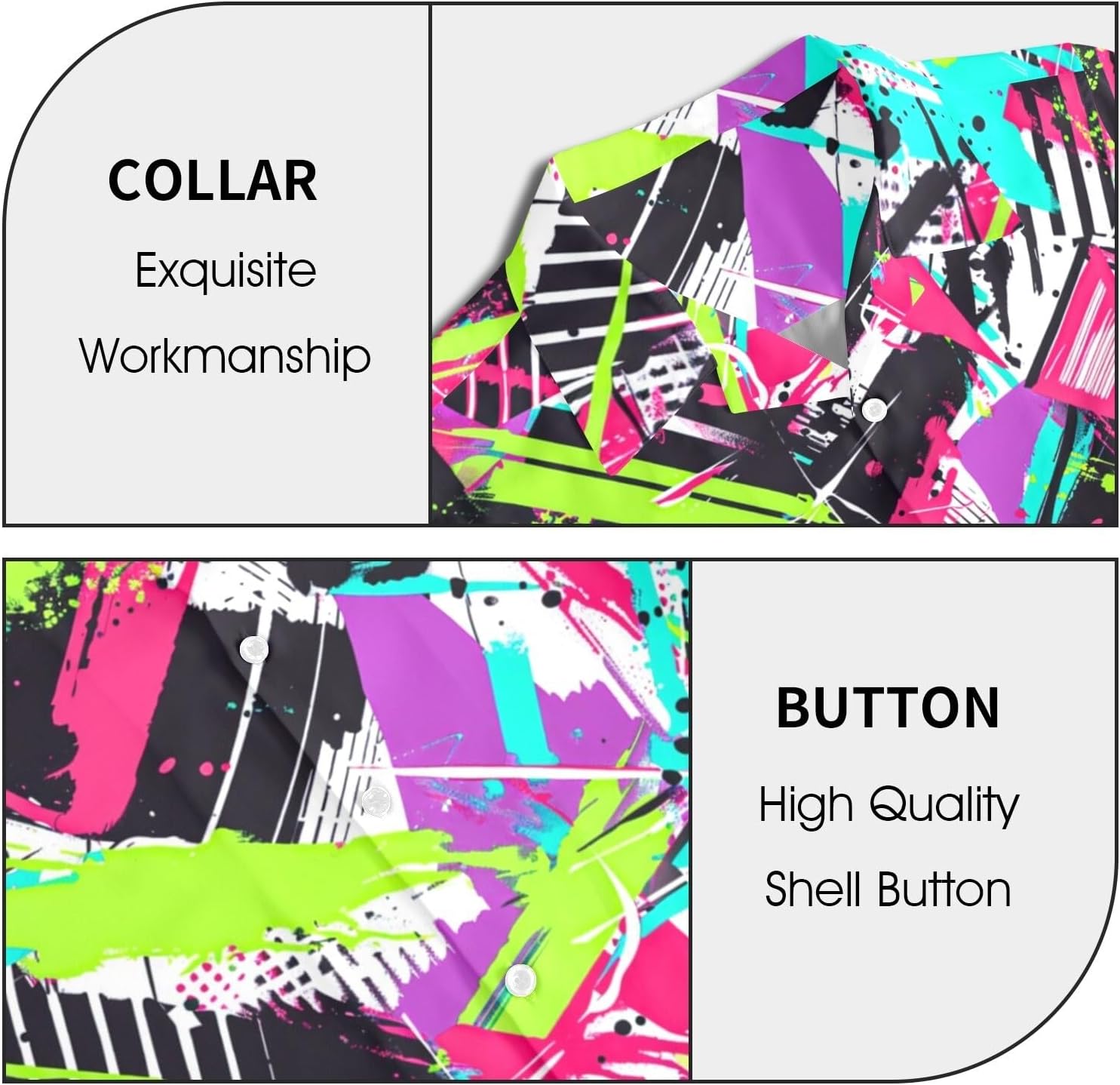 80s 90s Men's Hawaiian Outfits 2 Piece Shirt and Shorts Sets Button Down Beach Suits Disco Party - Image 5