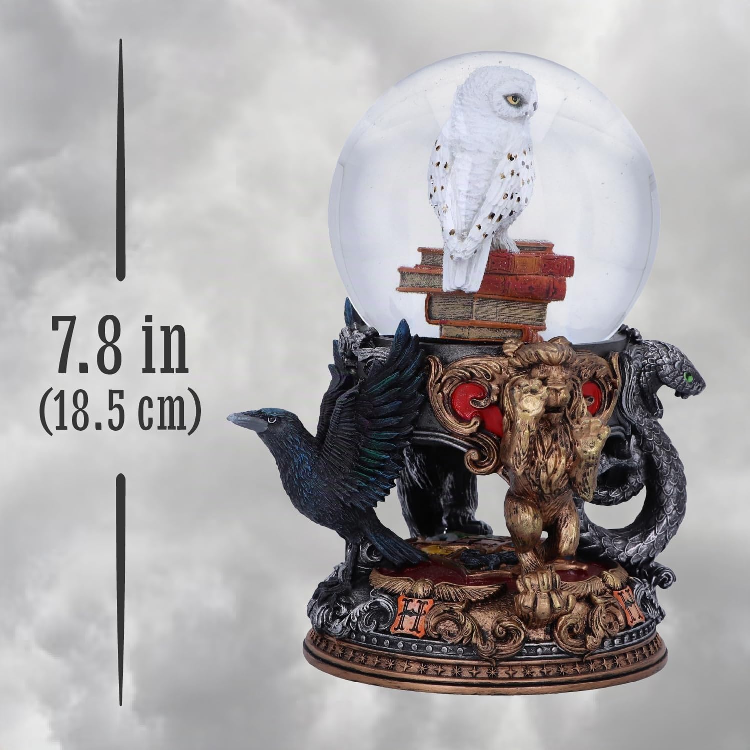 Nemesis Now Offiziell lizenzierte Harry Potter Hedwig Schneekugel, Mehrfarbig, 18,5 cm