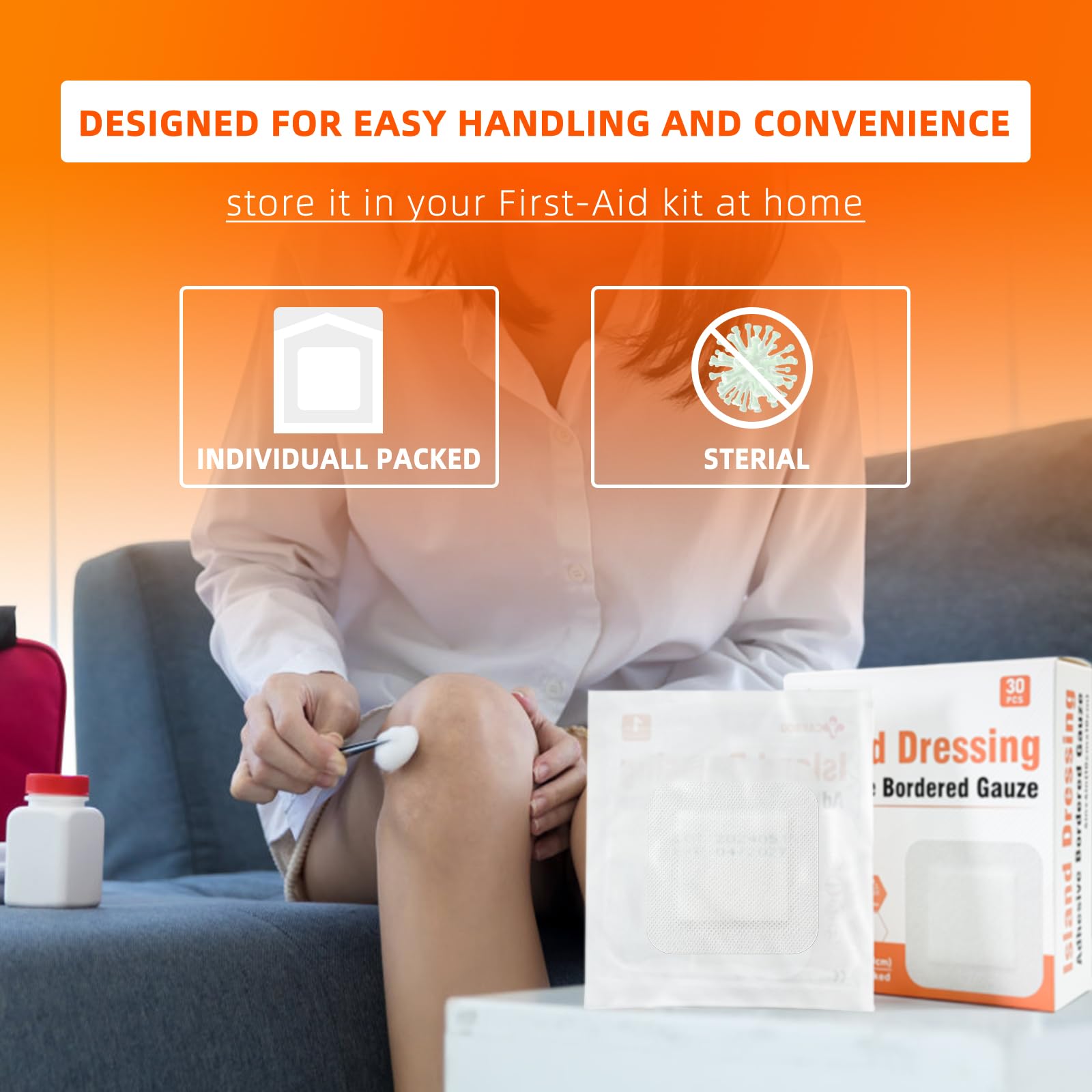 Sterile Gauze Pads - Carbou Island Dressing -3