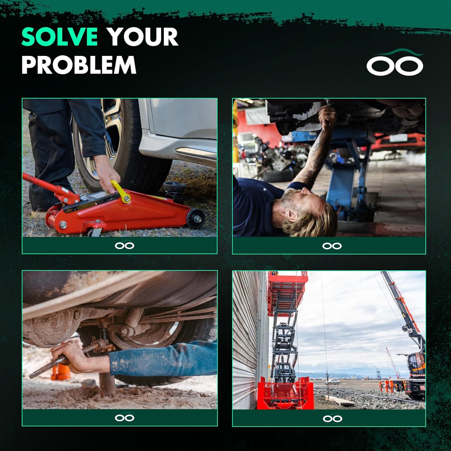 SCITOO 10 Ton Hydraulic Hand Pump – Heavy-Duty Carbon Steel/Cast Iron Jack Pump with 1.4m Oil Hose 62Mpa Working Pressure for Auto Repair & Industrial Lifting Red