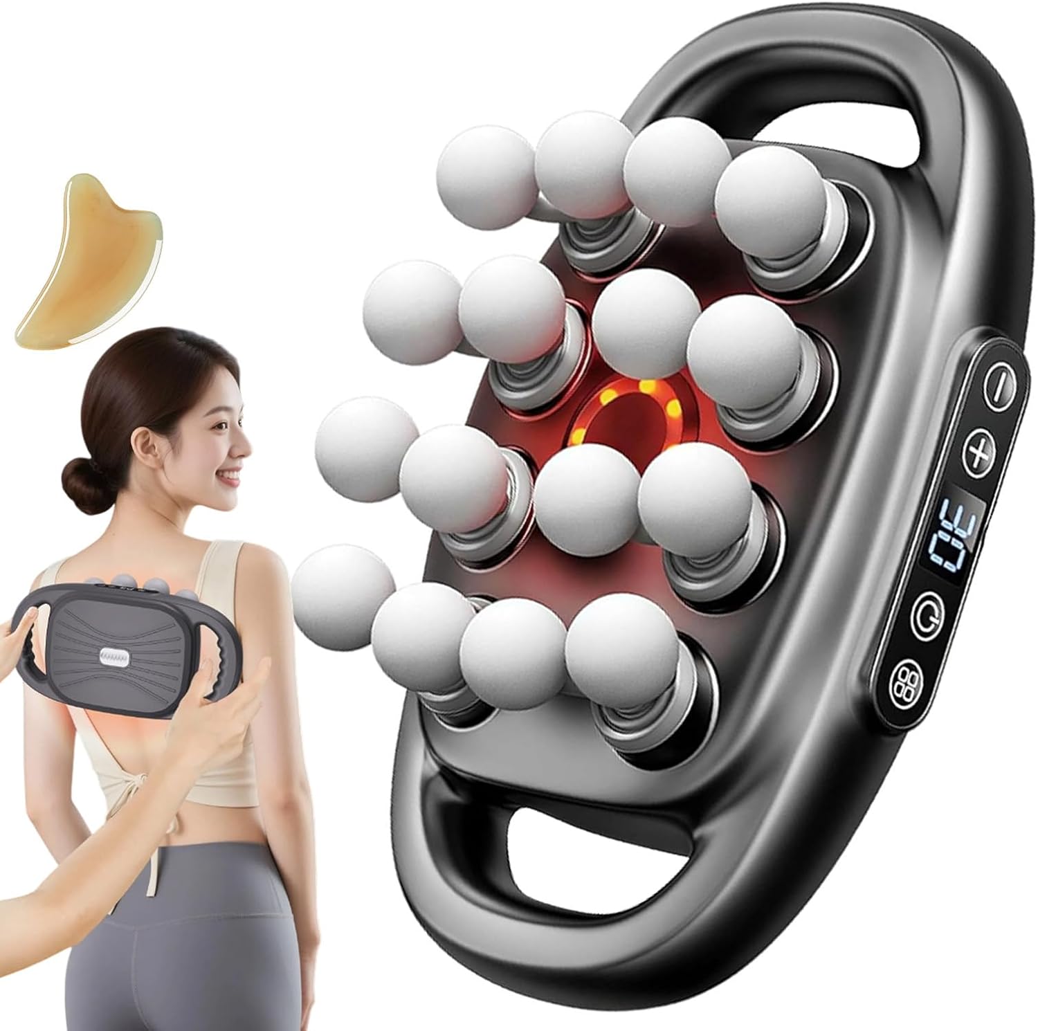 2026 New Zevessa Massager, Relief Wave Pro 3,16 Head Massage Gun, 16 Head Massager, Massage Gun, with 16-Massage Heads, for Back, Shoulders, Legs, Foot (Black #16) 2026 New Zevessa Massager, Relief Wave Pro 3,16 Head Massage Gun, 16 Head Massager, Massage Gun, with 16-Massage Heads, for Back, Shoulders, Legs, Foot (Black #16)