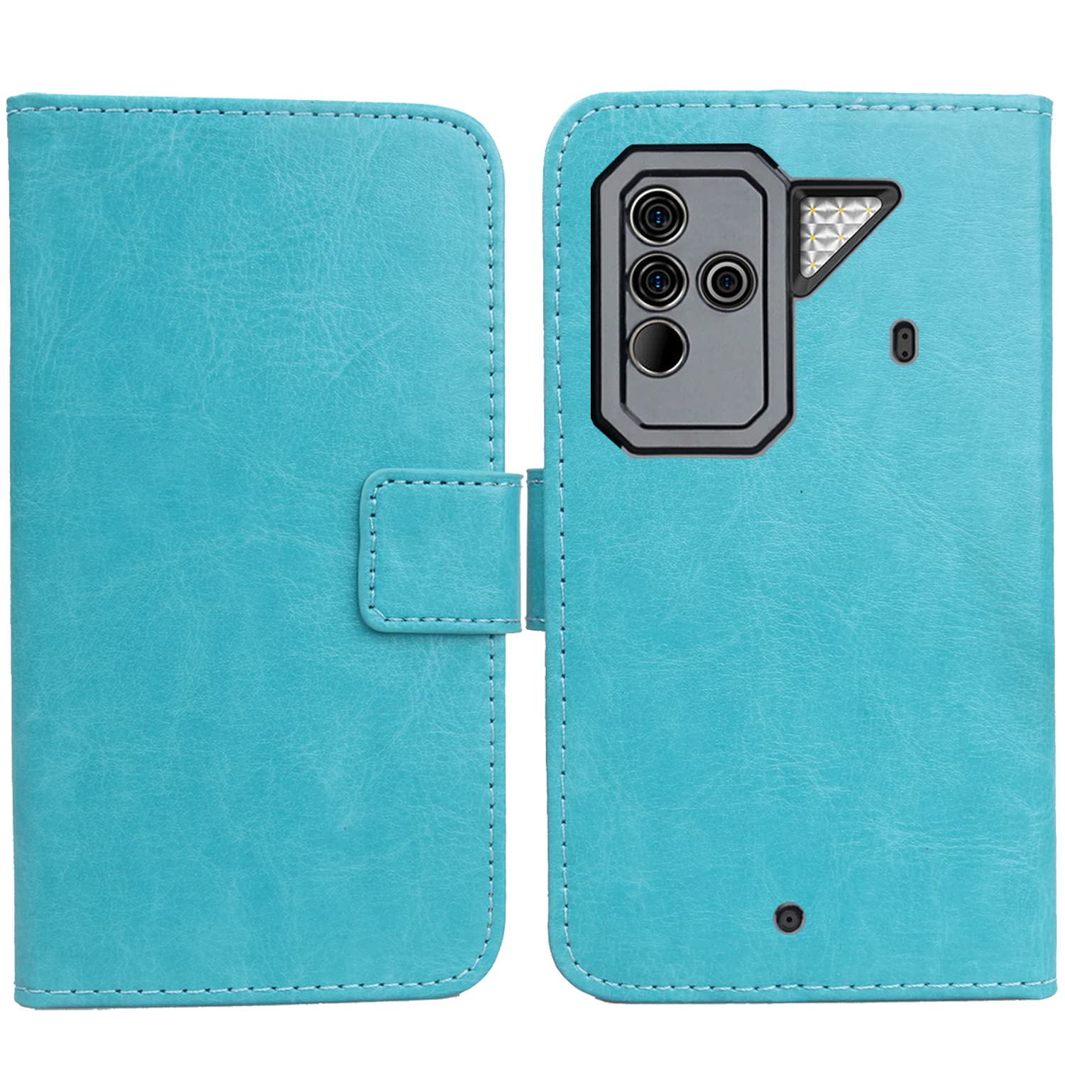 Anybird Blu Custodia in pelle Flip Case Protettiva Cover Skin per Ulefone Armor X16 5G / Armor X16 Pro 5G Caso Leather Cover Flip Guscio Copertina