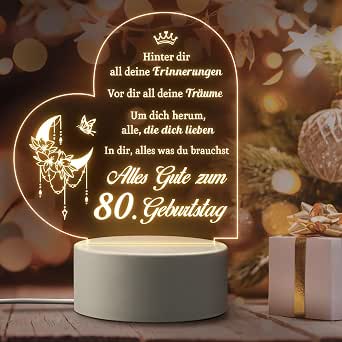 Geburtstagsgeschenk 80 Jahre Frau