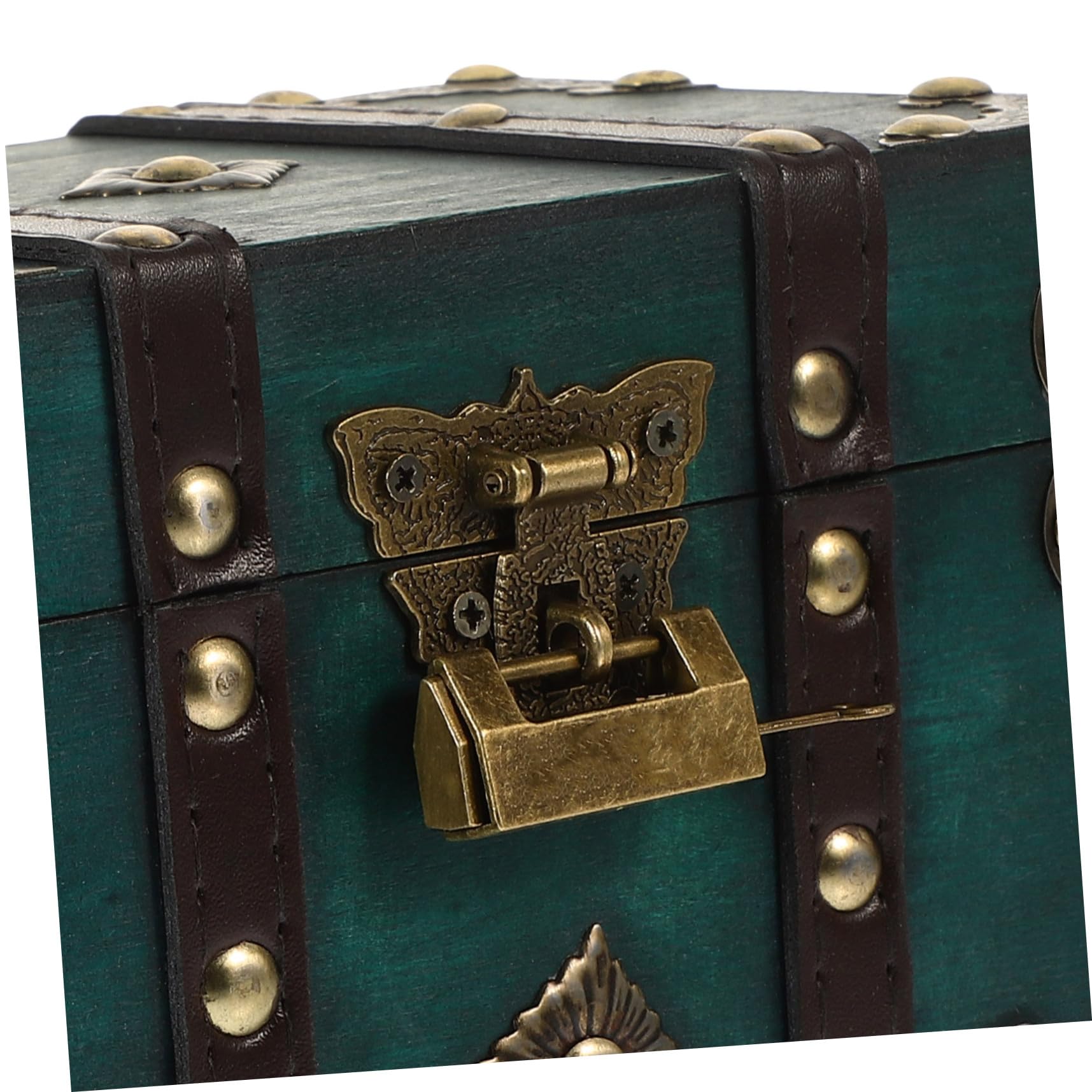 Vintage Holzkiste als Multifunktionale Aufbewahrungsbox mit Schloss | Rustikaler Look, Holz und Metall, Tragbar und Robust, Große Kapazität für Schmuck, Dokumente und Bücher