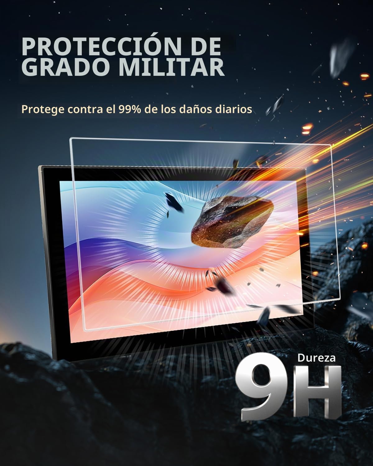 12,3" All-in-One Protector Pantalla para Hyundai Tucson 2025 2026 | Funda Pantalla, Pelicula 9H Cristal Templado, Anti-Huellas Dactilares, Anti-Arañazos, Alta Sensibilidad, Navegación Accesorio
