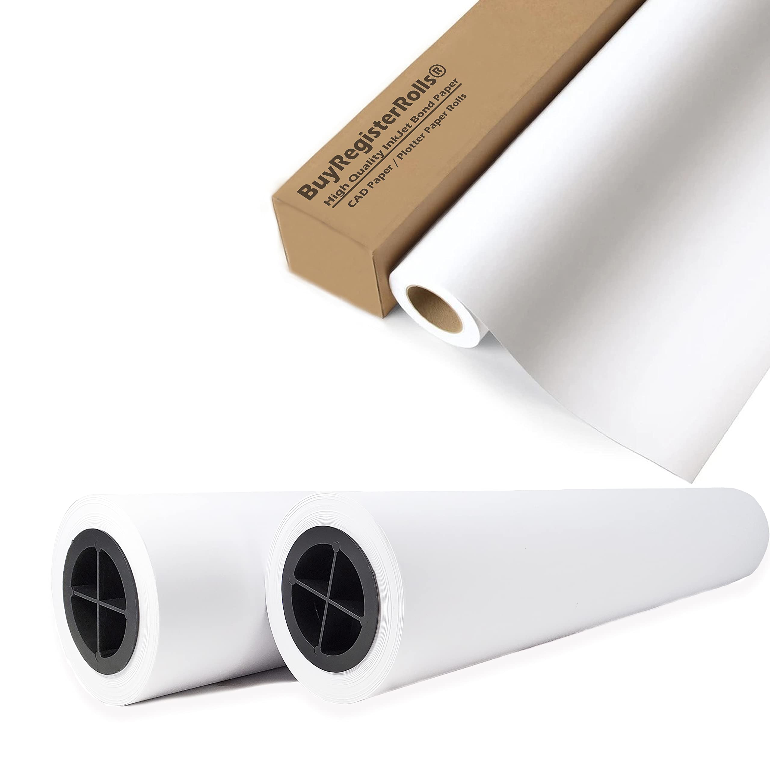 Buy Plotter Paper 4 ROLLS 24 X 150 20lb CAD Paper Rolls 24 X 150 