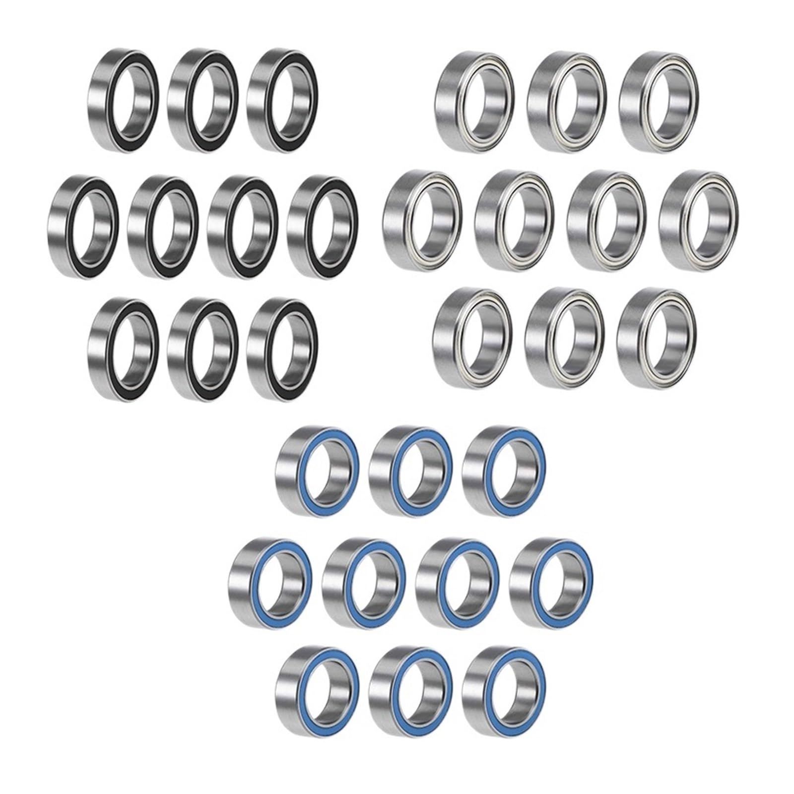 10/100PCS 6700ZZ 6700 2RS RS 6700-2RS 10x15X4 Mm Guarnizione in gomma in miniatura Cuscinetto a sfere a gola profonda ABEC-5 (Size : ABEC 5, Color : 100PCS_6700 2RS BLUE)