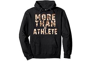 Vintage Text Camouflage More Than An Athlete Hoodie