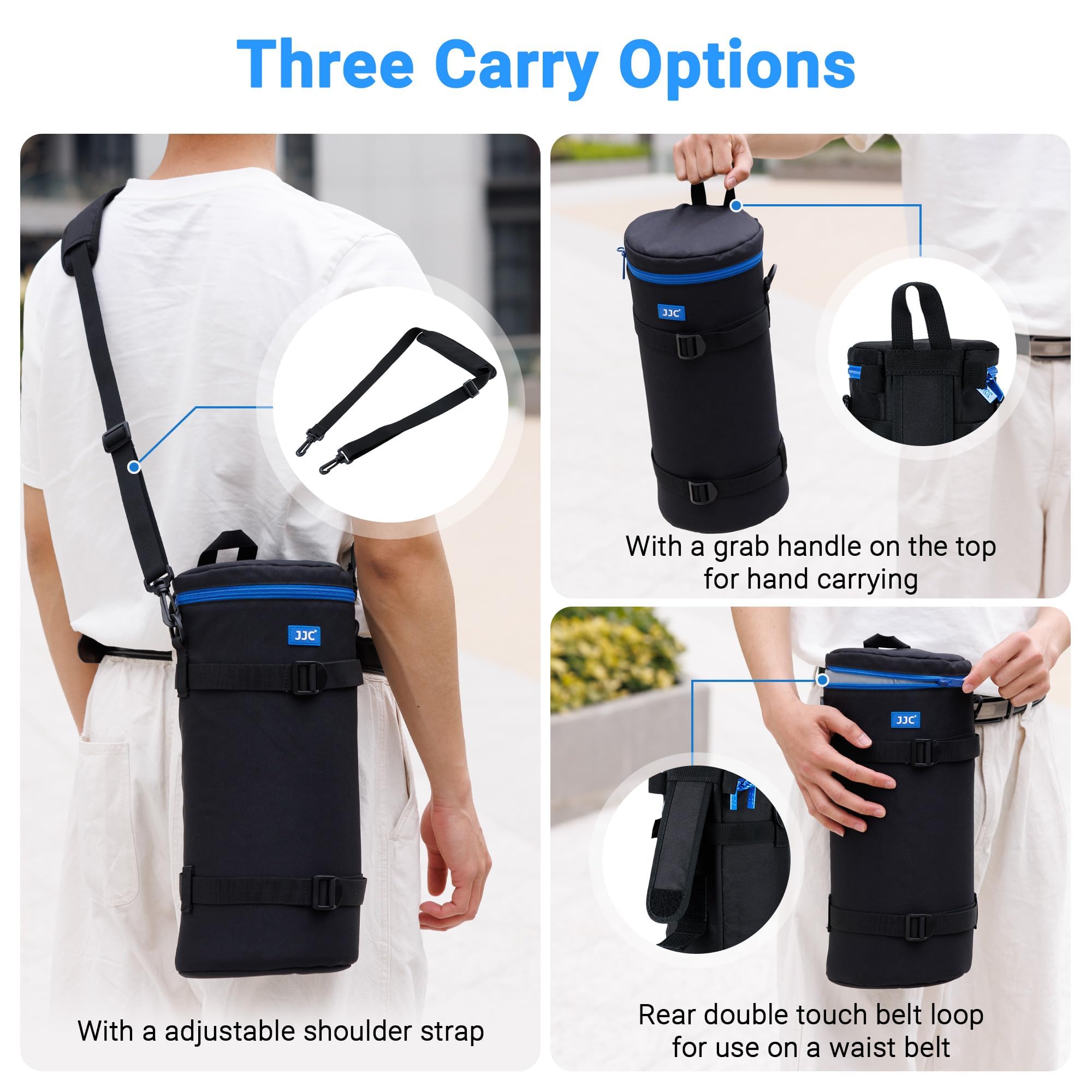JJC Extra Large Camera Lens Case Bag for Canon RF 200-800mm Below 5.5x14.6 | Thick Camera Lens Case for Nikon 180-600mm600mm F6.3for Sony FE 200-600mm F5.6-6.3 Zoom 400-800mm F6.3-8 G & Telec product thumbnail 4