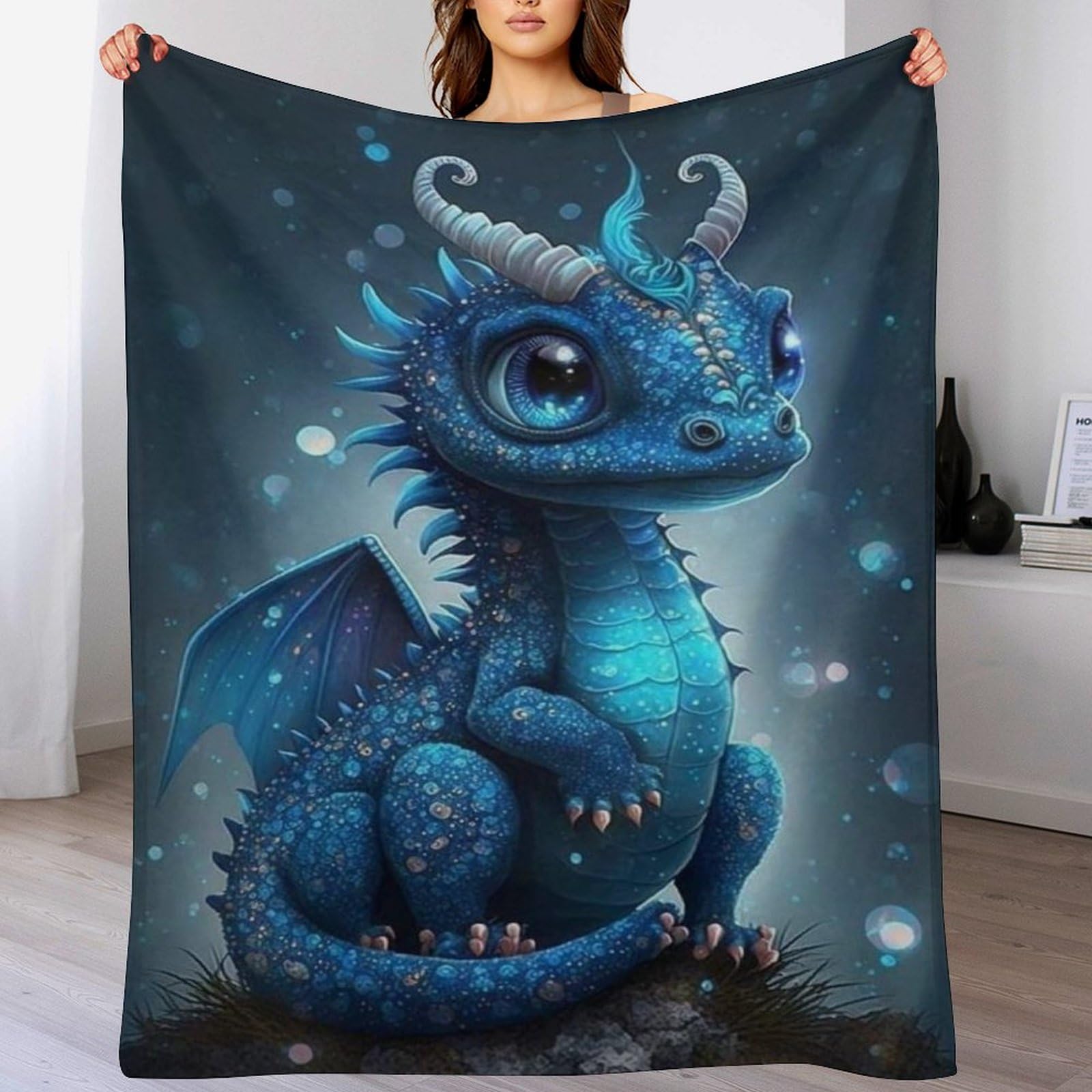 Couverture légère polaire dinosaure 3D : finis les plaids rêches et petits