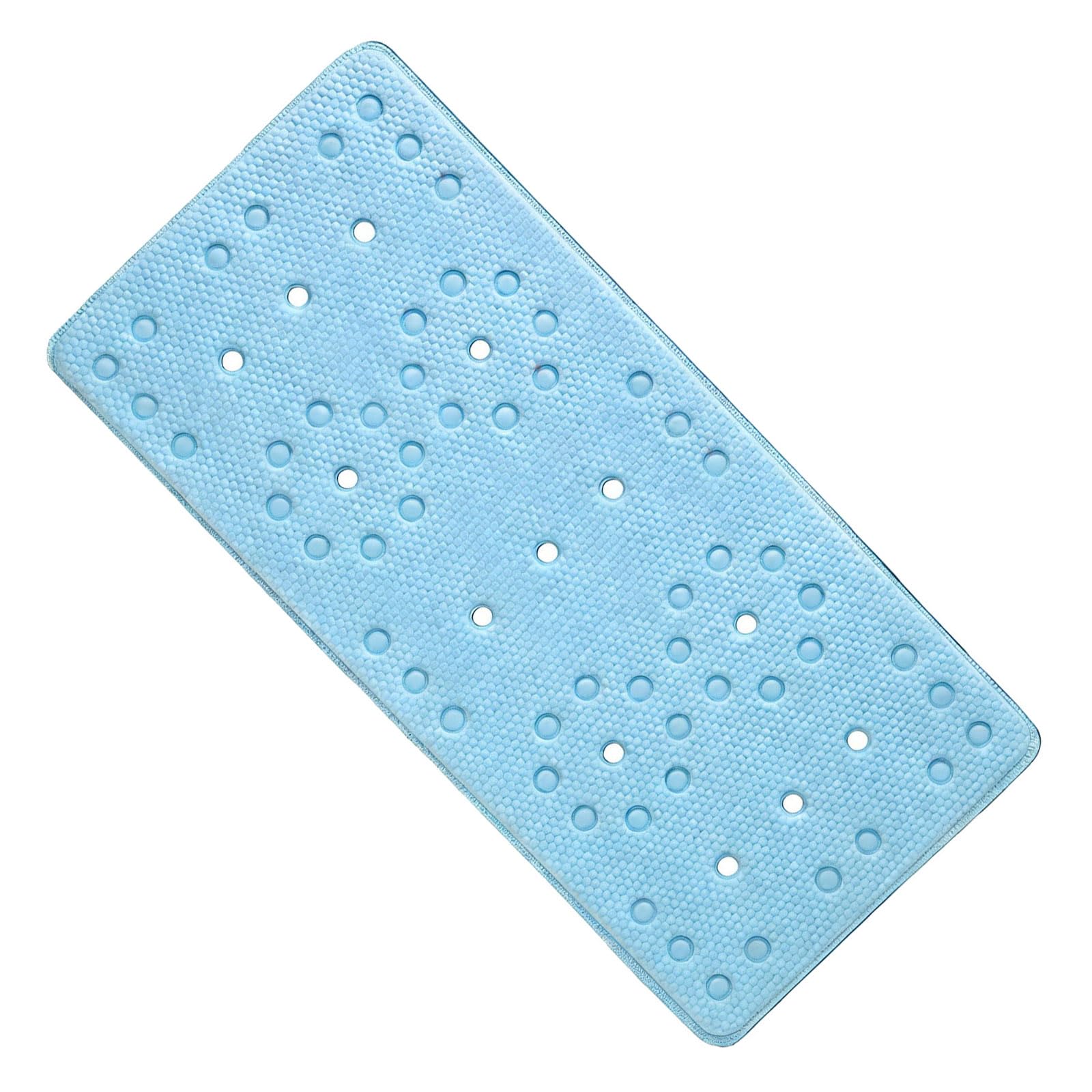 Hredyqw Extra Thick 14mm PVC Foam Bath Mat Strong Suction Cups For Slip Resistance And Pleasant Bathing