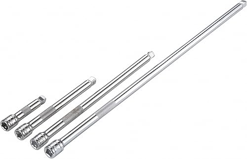 Westward Juego de extensión de zócalo oscilante de 3", 6", 10", 18" con tamaño de unidad de 3/8" y acabado cromado 54PR06-1 cada uno