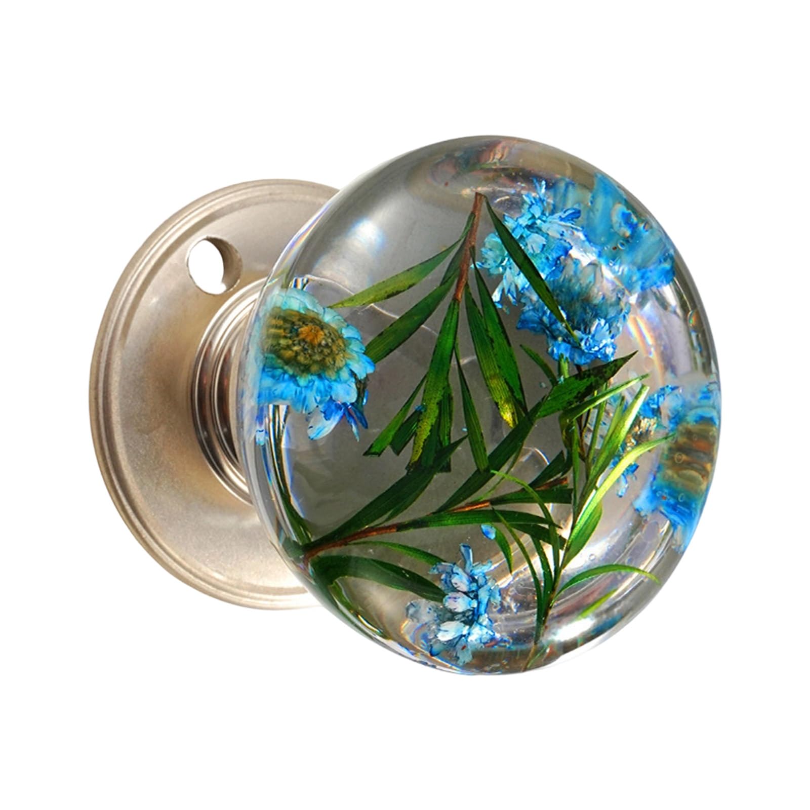 Nvoqilin C Decorative Rystal Door Knob, Lear Resin Handle With Artisti Designs For Interior Doors And Abinets Rystal Sphere Door Handle