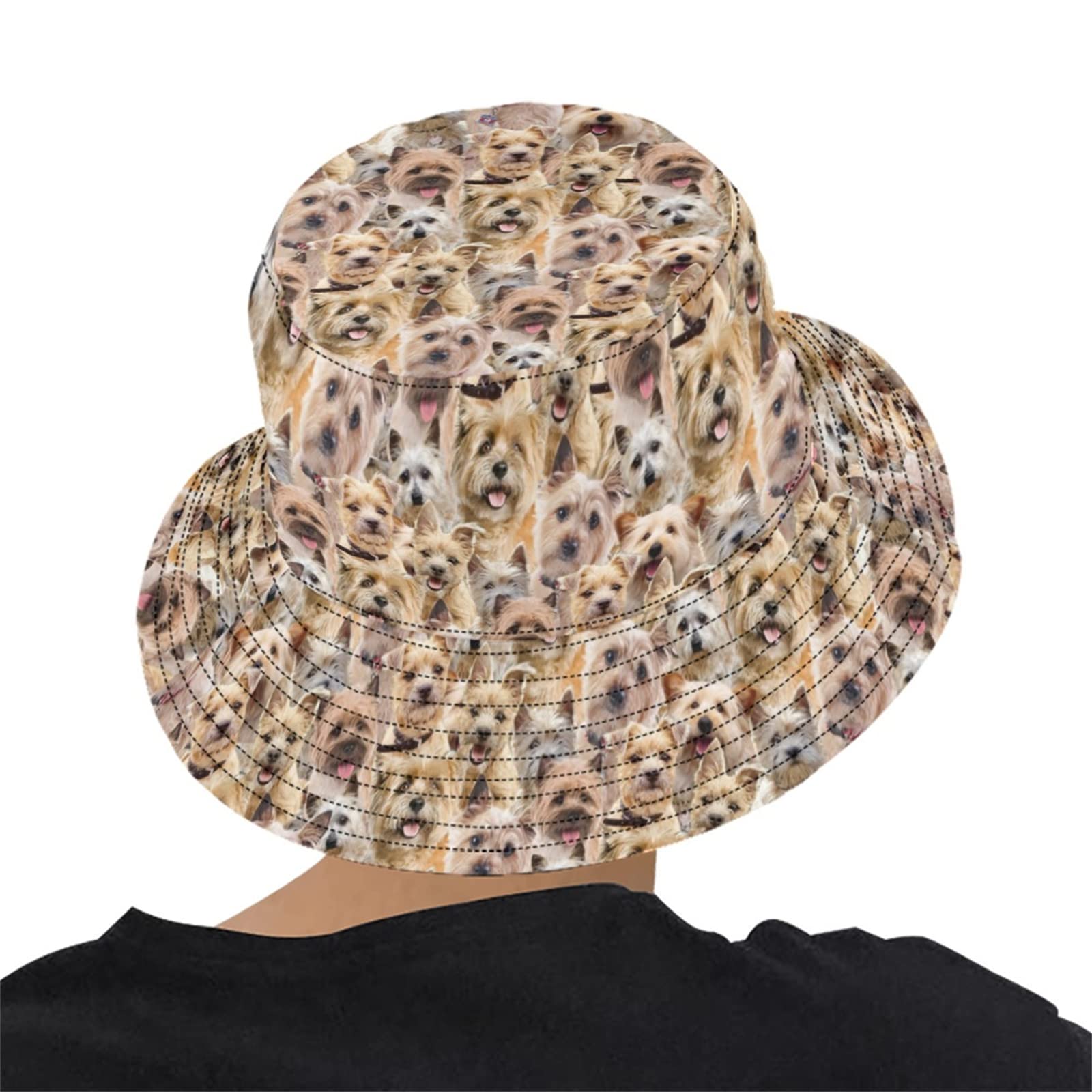 Cairn Terrier Lover Gifts, Bucket Hats for Cairn Terrier Mom/Dog Owner, Sun Hat Fisherman Cap for Men Women
