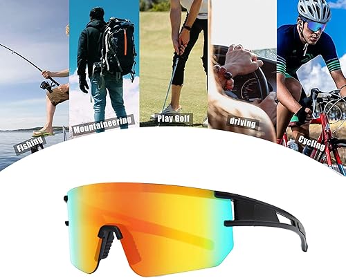 Miniatura 7 de Gafas de sol deportivas polarizadas para hombres y mujeres, lentes de sol de béisbol juveniles, gafas de ciclismo, correr, golf, pesca