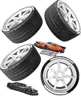 Rcarmumb RC 2.9 Wheel Tires Set for 1/7 Arrma Felony 6S BLX,2PCS 42/100 2.9 Tires,2PCS 53/107 2.9 Tires,RC Tire Set,White