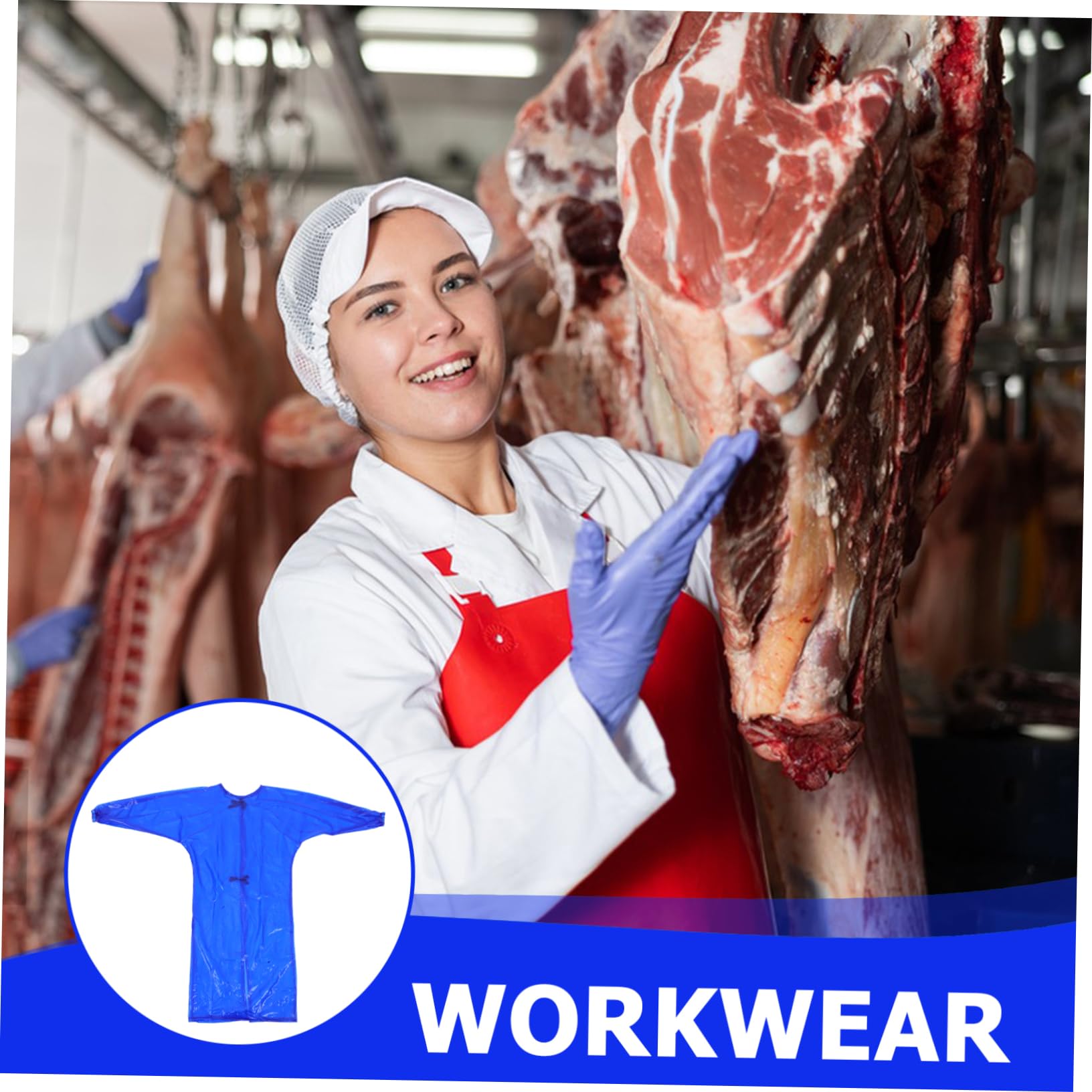 ORFOFE Unisex Ölfeste Herrenschürze Mit Ärmeln Industriereinigungsschürze Dicker Schutz Zum Geschirrspülen