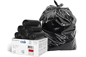 EDI 45-Gallon Black Trash Can Liners 40x48