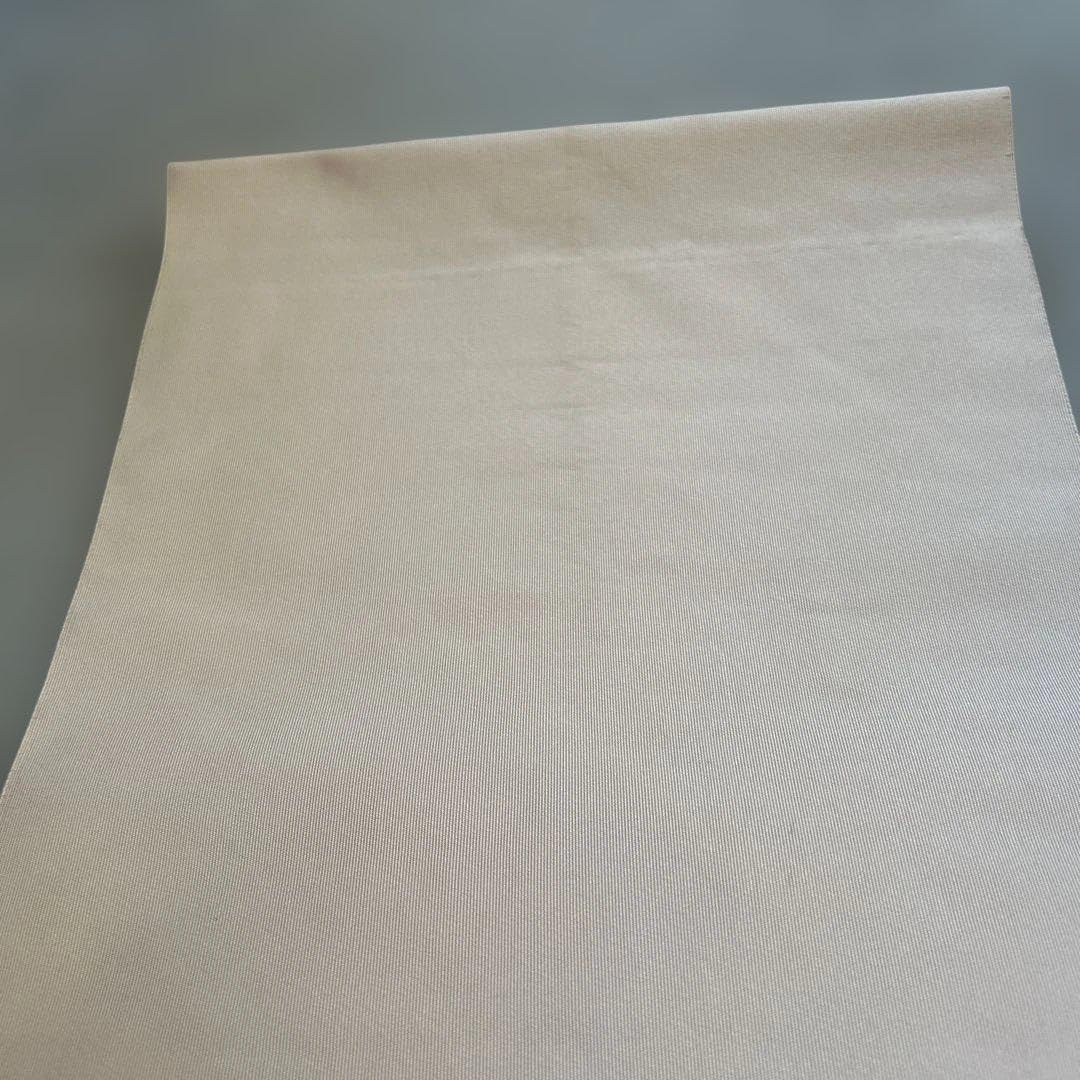 袋帯 淡いピンク 金糸文様 正絹 名古屋帯 夏帯 紗 正絹袋帯 灰桜色 淡い