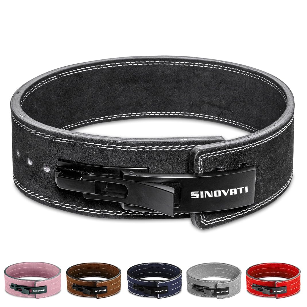 SINOVATI Ceinture de musculation KDK de haute qualité pour hommes en cuir avec boucle, ceinture musculation femmes ceinture de fitness, bodybuilding, hauteur 8. 5cm / 10cm, ceinture d'exercice