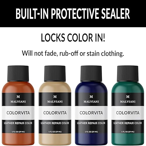 Miniatura 3 de MALVIANI Restaurador de color de reparación de cuero, color marrón oscuro, restaurador de sofá, asiento de automóvil, muebles, bolso, botas y sofá,
