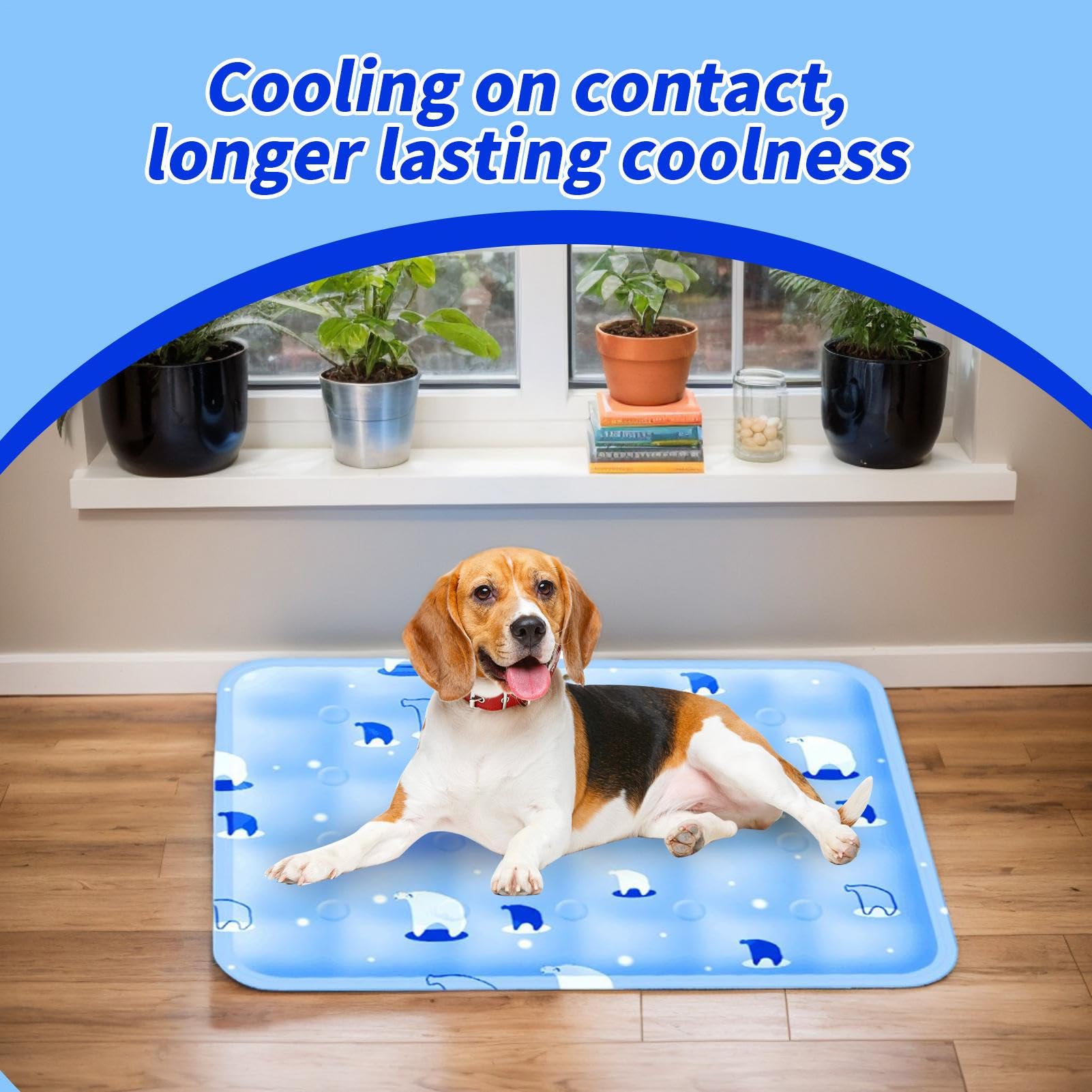 Alfombrilla de refrigeración para perros, cama de verano para perros, cojín de verano, suministros para mascotas, cama antideslizante para interiores y exteriores, suelo de campamento, jaula
