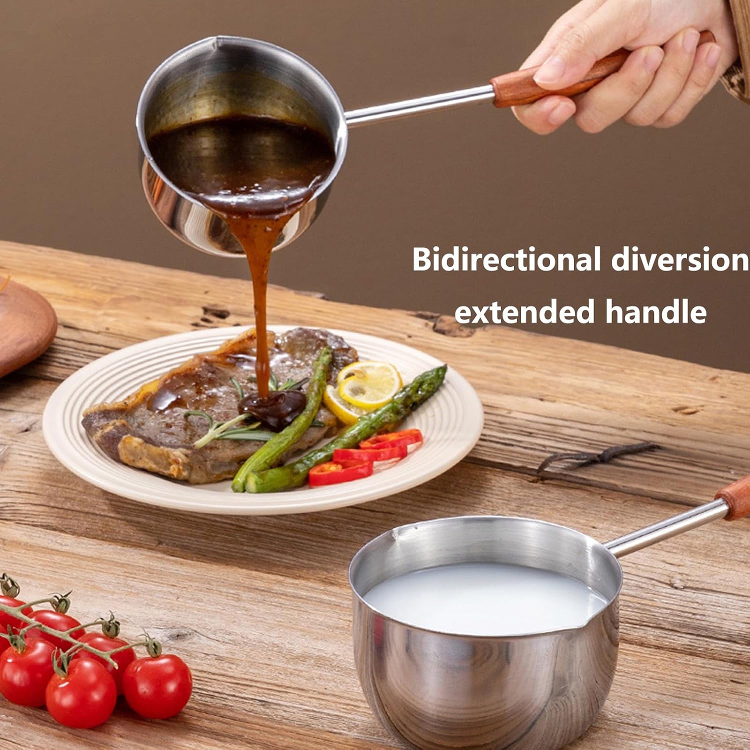 0.4 QT Chocolate melting pot, small pan, sauce pan,stainless steel