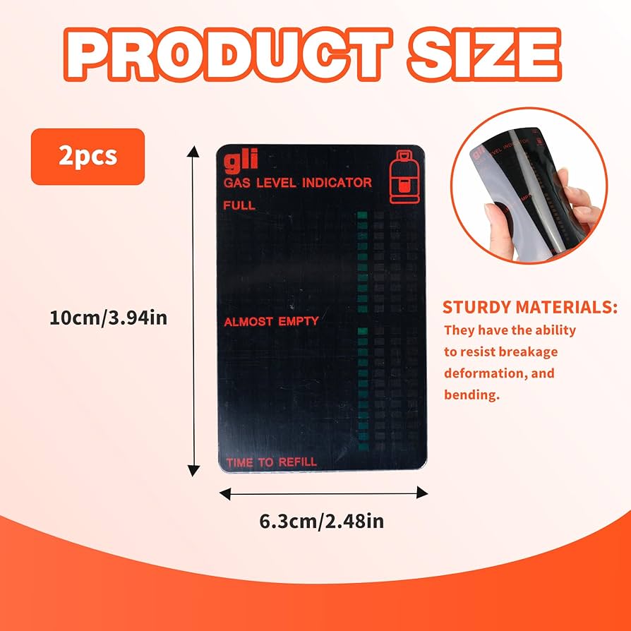 Magnetic Gas Level Indicator For Butane Propane Gas Bottle Cylinders Thermometer