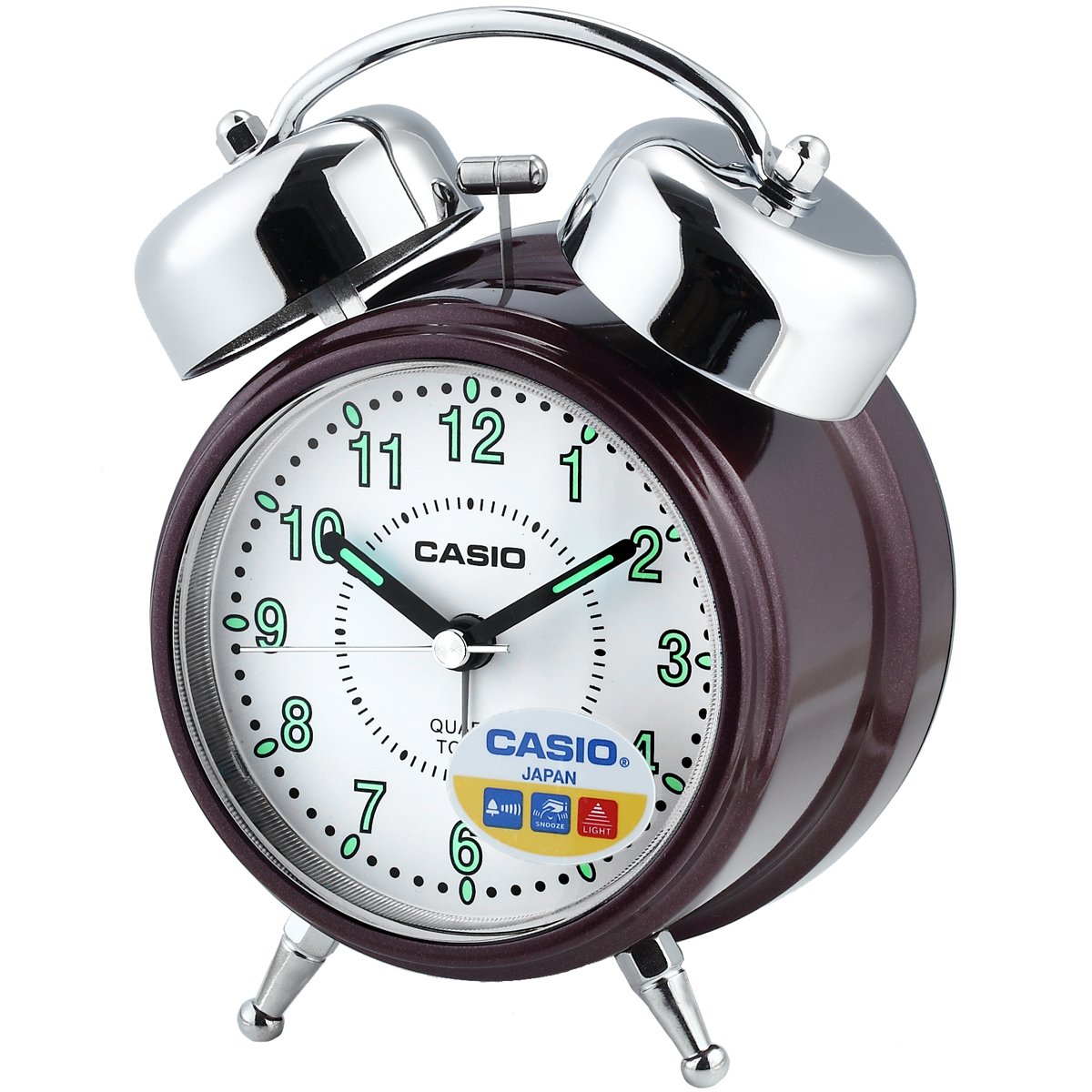 CasioTQ-362-4BDF Alarm Clock, Mauve